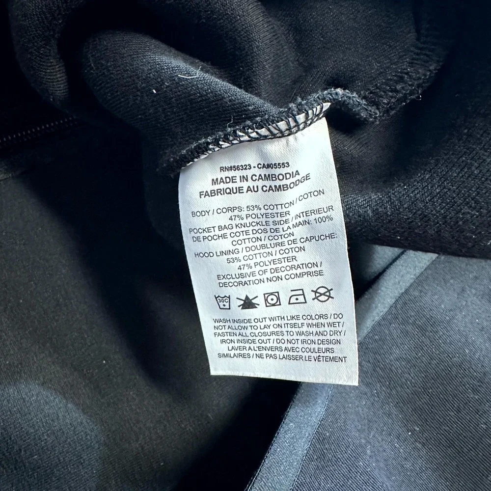 Nike Windrunner Hoodie Men's Large Black Fleece‎ Long Sleeve Full Zipper Outdoor
